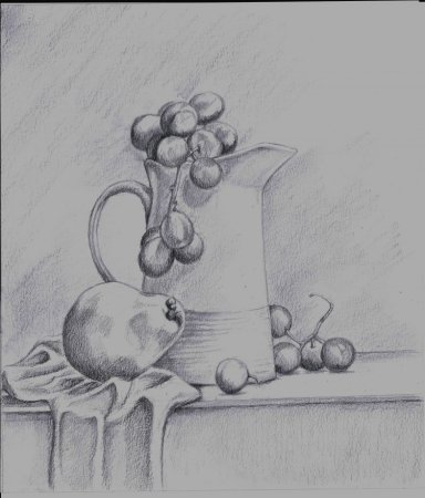 Натюрморт карандашом для срисовки