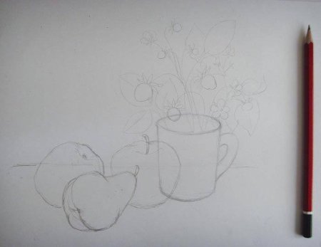 Натюрморты карандашом Юрий Кушевский