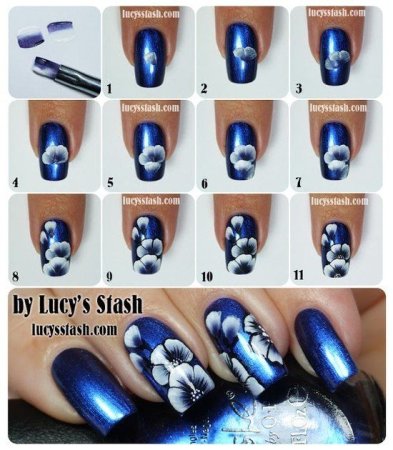 Схемы рисования натногтях