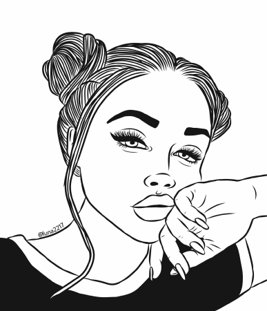 Раскраски лица КРУТЫХ девушек