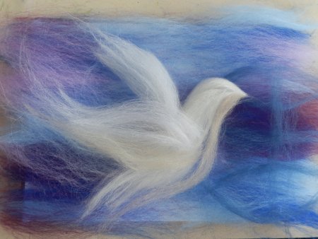 Рисование шерстью