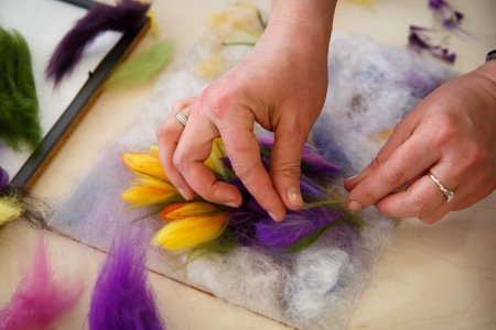 Сухое и мокрое валяние из шерсти