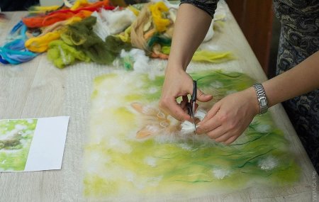 Техники валяния шерсти