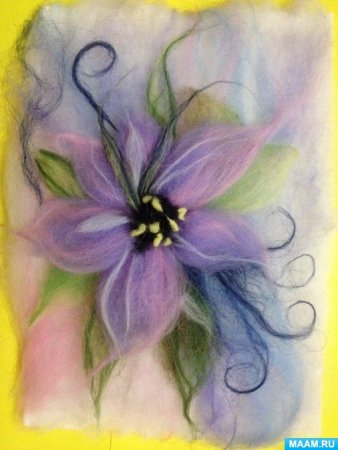 Живопись шерстью для детей