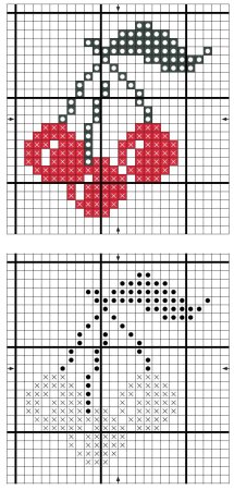 Схемы вышивки крестом лёгкие