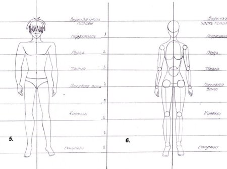 Схема рисования человека