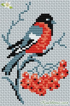 Вышить крестиком Вишенки