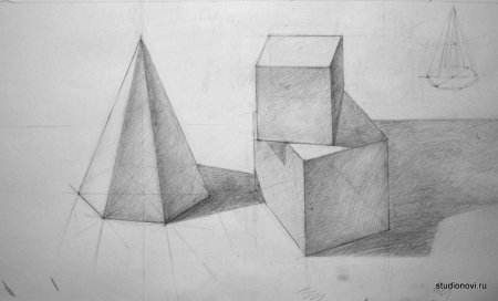 Пирамида гипсовая построение