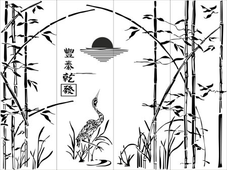 Трафареты в японском стиле