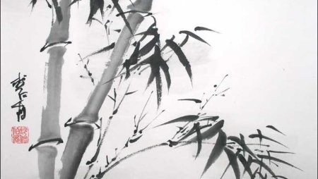 Суми-э японская живопись тушью Наоми Окамото