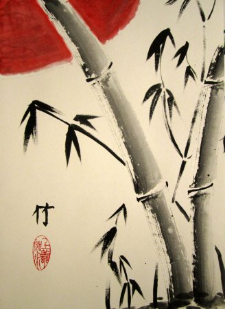 Усин японская живопись