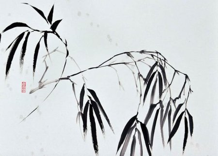 Суми-э японская живопись тушью Наоми Окамото