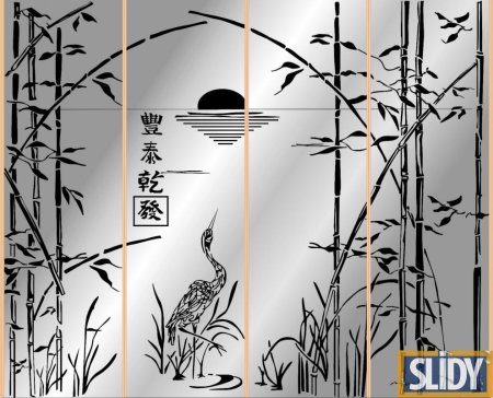 Пескоструйный узор на стекле