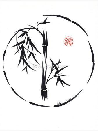 Мини тату бамбук