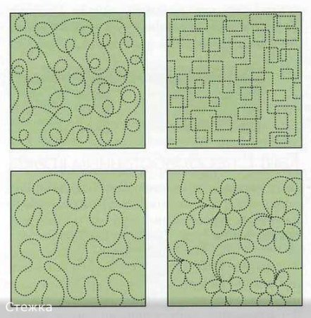 Схемы для Стежки бордюра квилта