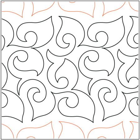 Свободно ходовая стежка перья