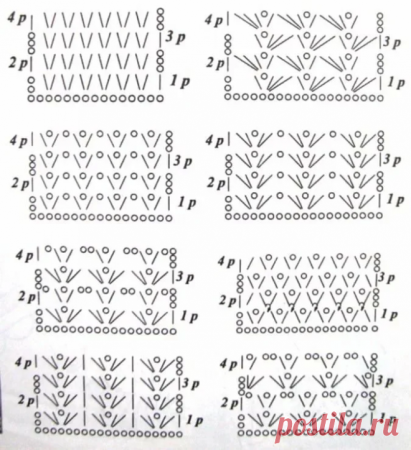 Вязание крючком для начинающих узоры и схемы