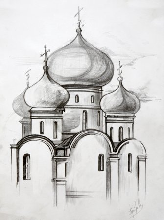 Зарисовка храма