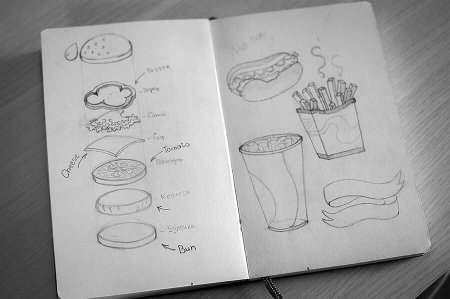 Рисунки в скетчбуке для начинающих