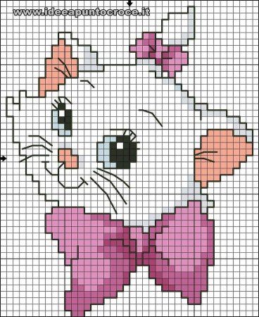 Вышивка для детей котенок