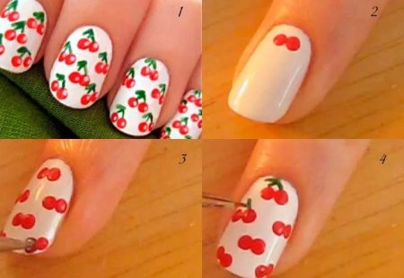 Легкий летний маникюр своими руками