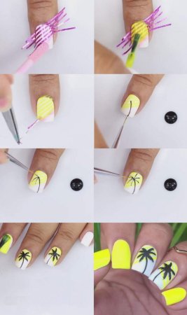 Рисунки на ногтях для начинающих