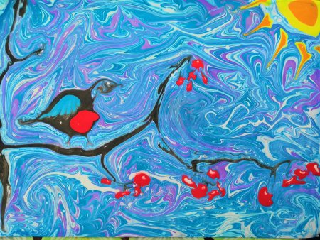 Турецкая живопись эбру