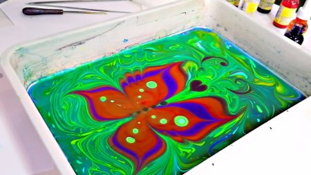 Эбру бабочка