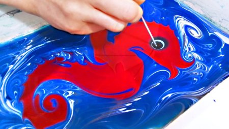 Морской конек эбру