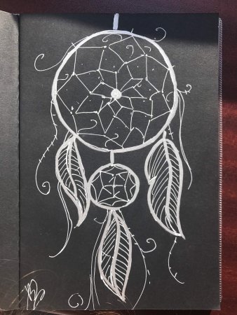 Рисунки для срисовки на черной бумаге