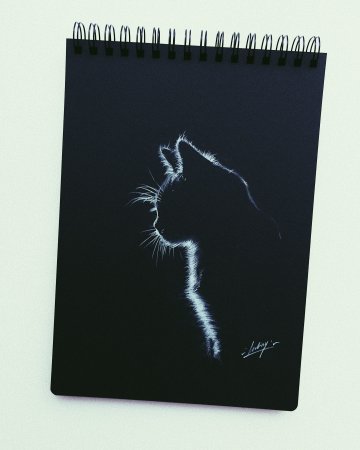 Легкие рисунки на черном листе (51 фото) » Рисунки для срисовки и не только