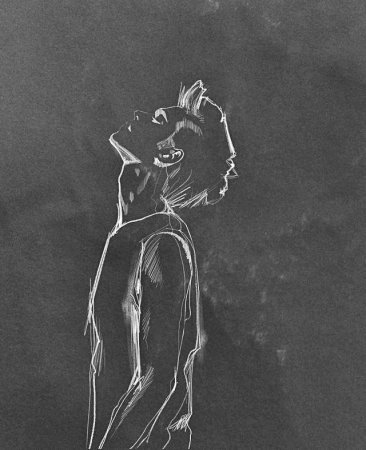 Скетчи на черной бумаге