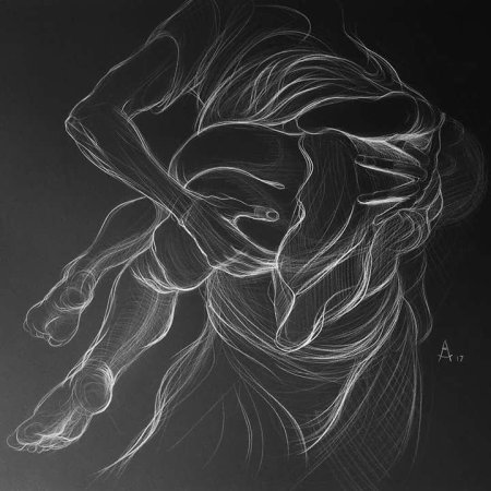 Зарисовки на черной бумаге