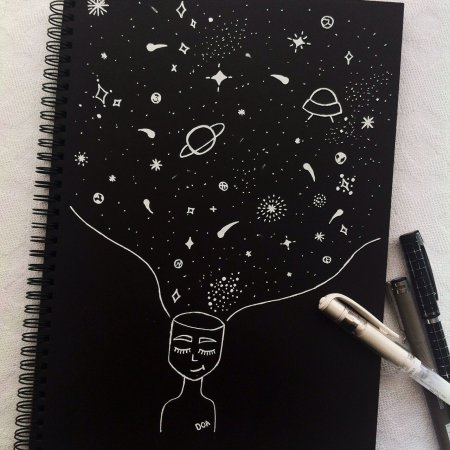 Рисунки в скетчбуке