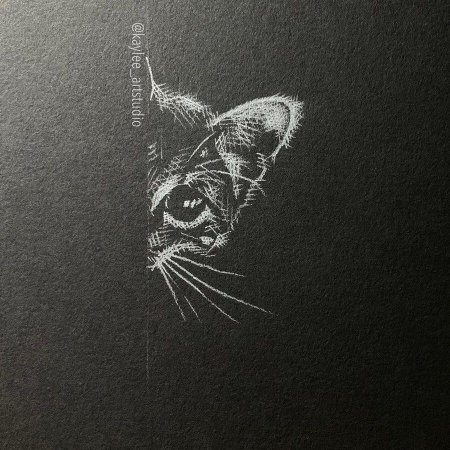 Рисунки на черной бумаге