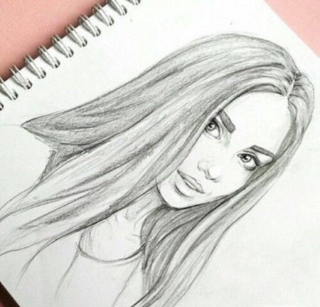 Девушки карандашом для срисовки