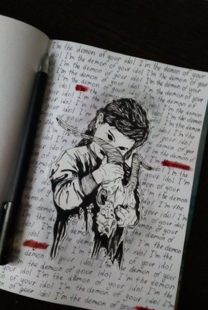 Грустные рисунки для скетчбука