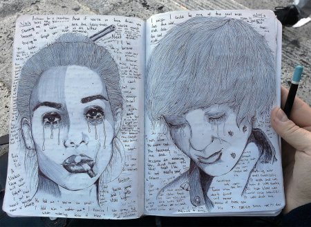 Рисунки для срисовки в скетчбук