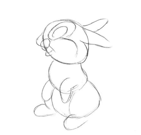 Поэтапное рисование кролика для детей
