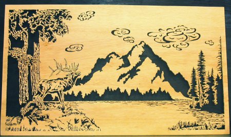 Легкий рисунок для выжигания по дереву