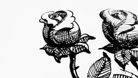 Рисунки тушью и пером легкие