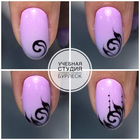 Рисование на ногтях цветы