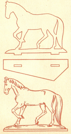 Выпиливание лобзиком фигуры животных