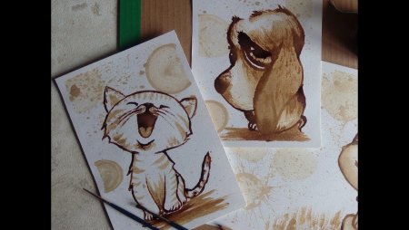 Кофейная живопись для детей