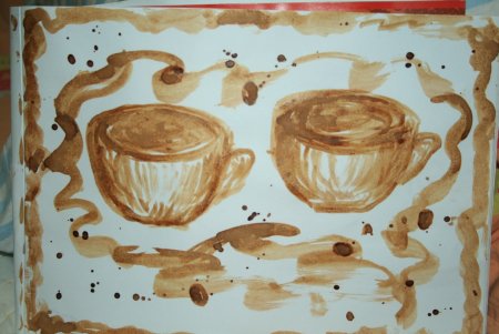 Рисование чаем