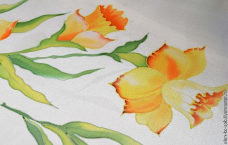 Батик рисование на ткани