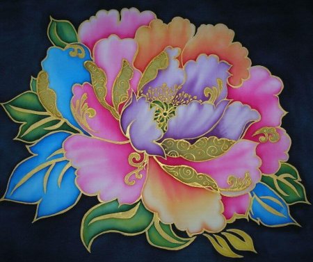 Эскиз росписи ткани