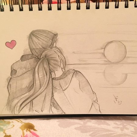 Рисунки карандашом любовь
