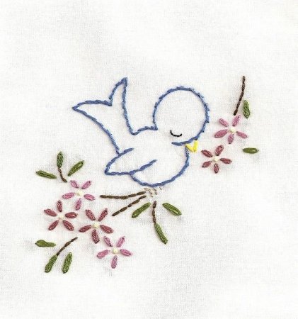 Рисунок для вышивки стебельчатым швом для детей