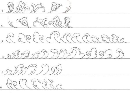 Узоры для каллиграфического рисования